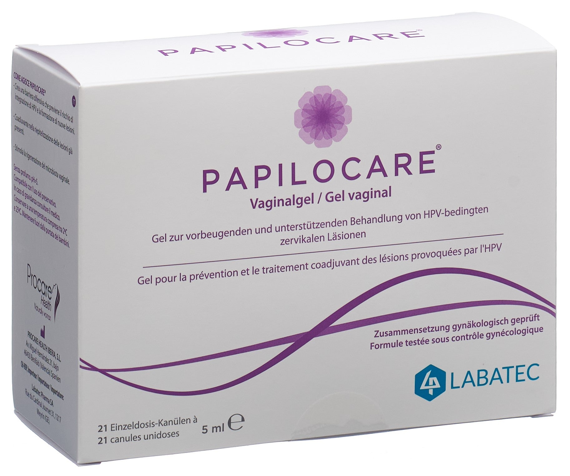 PAPILOCARE Gel Vaginal Apaisant 21 x 5 ml