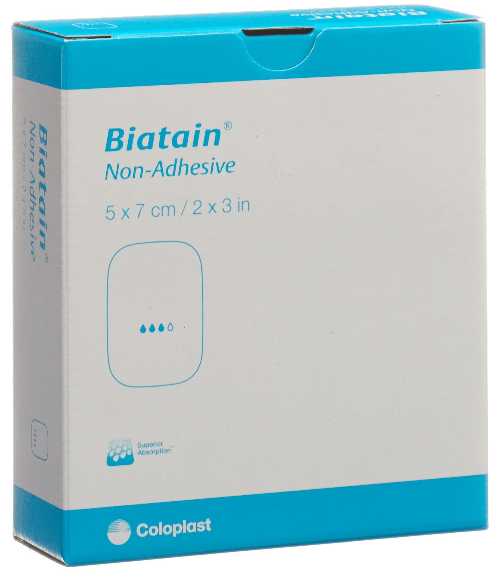 Coloplast BIATAIN Non-Adhesive Pansement 5 x 7 cm 10 pièces
