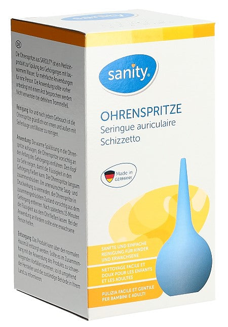 SANITY Poire Lavement Oreilles Adulte 135ml | Nettoyage Doux