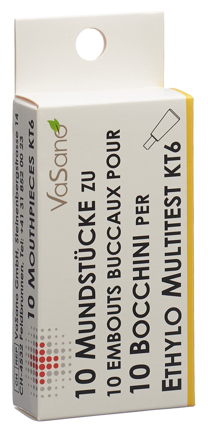ETHYLO Multitest KT6 Embouts Buccaux 10 Pièces | Fiable