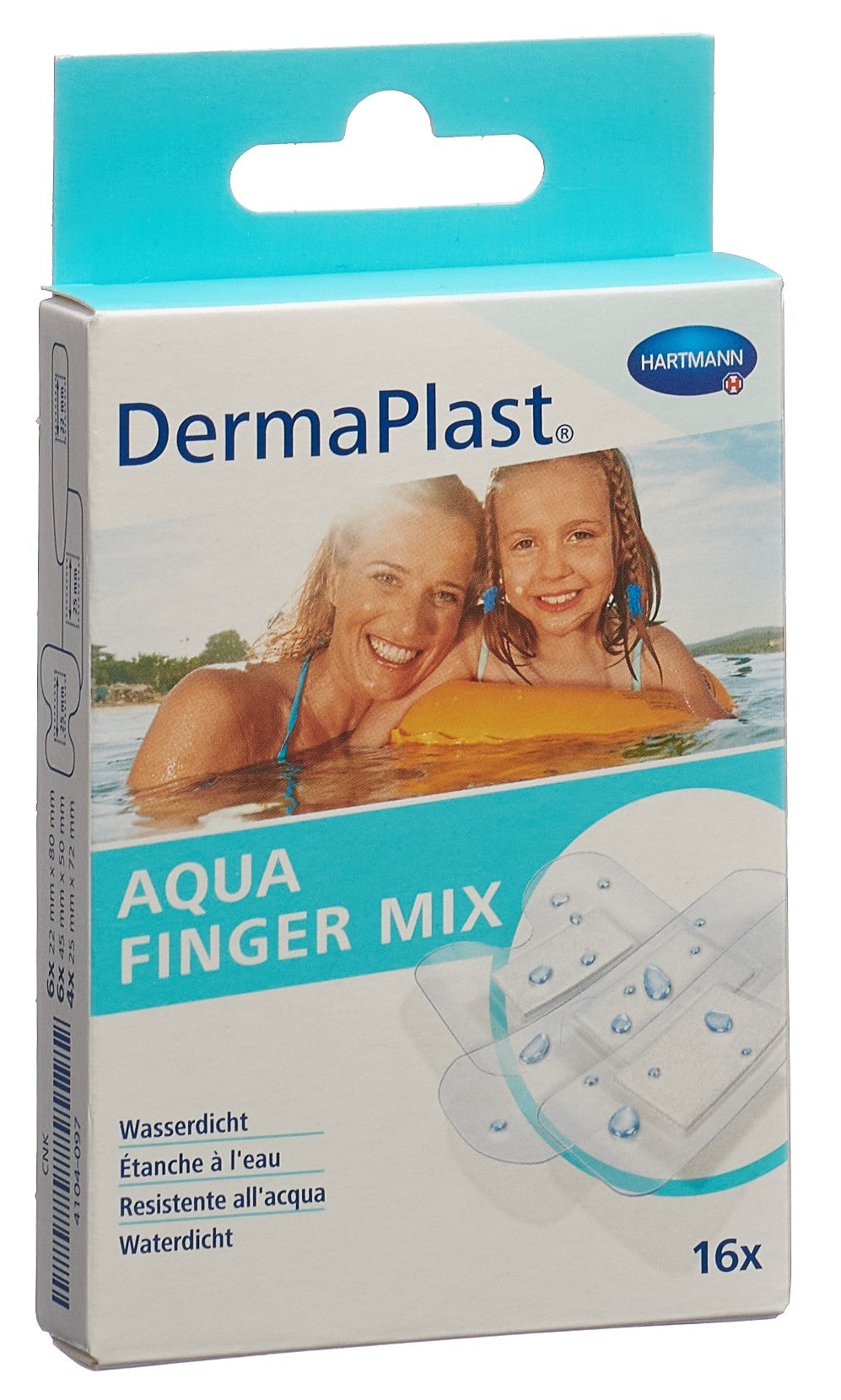 DERMAPLAST Aqua Finger Pansements Protection | 16 Pièces