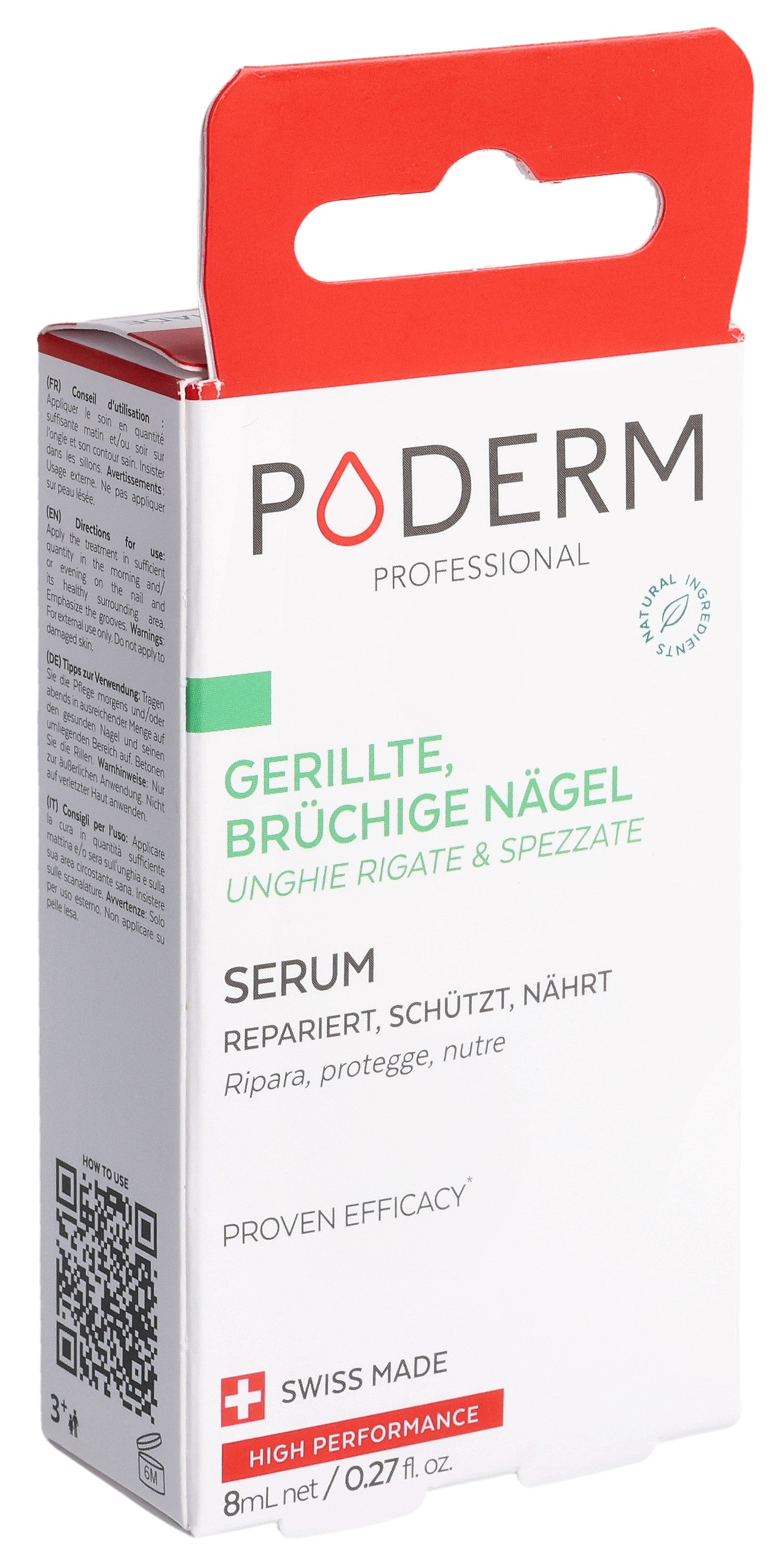 PODERM Huile Sérum Ongles Fortifiante 8 ml | Soin Réparateur