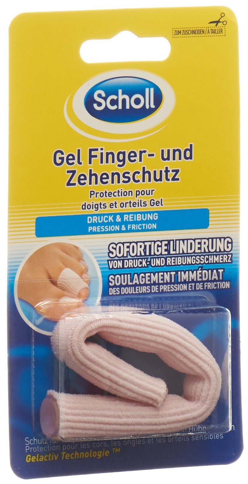 Scholl Protection Doigt Orteil Gel à Couper - Soulagement & Confort | 1 Unité