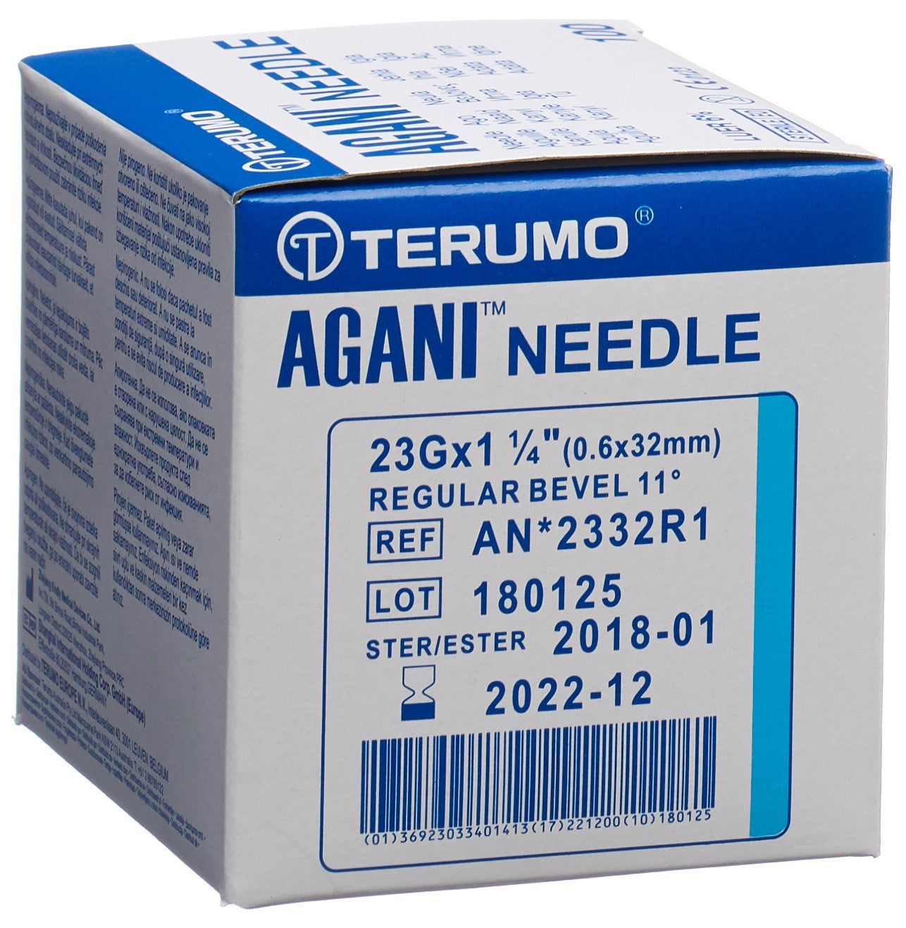 Terumo Aiguille Seringue USA Unique 23G 0.6x32mm Bleue 100 Pcs | Soins Précis