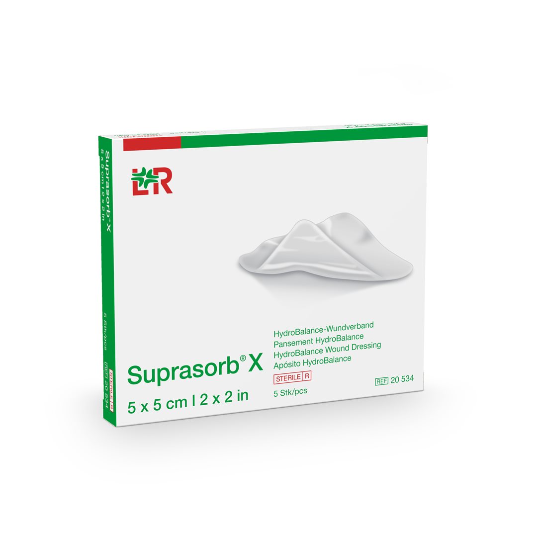 SUPRASORB X HydroBalance Pansement HydroBalance 5 x 5 cm - 5 Pièces