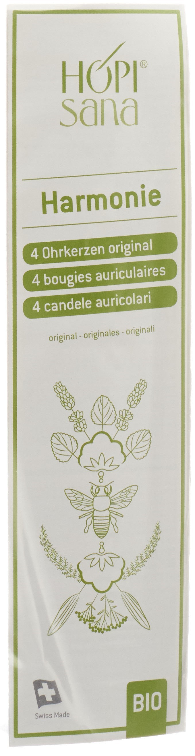 Hopisana Bougies Auriculaires Vertes Harmonisa 4 Pièces | Bien-être Naturel