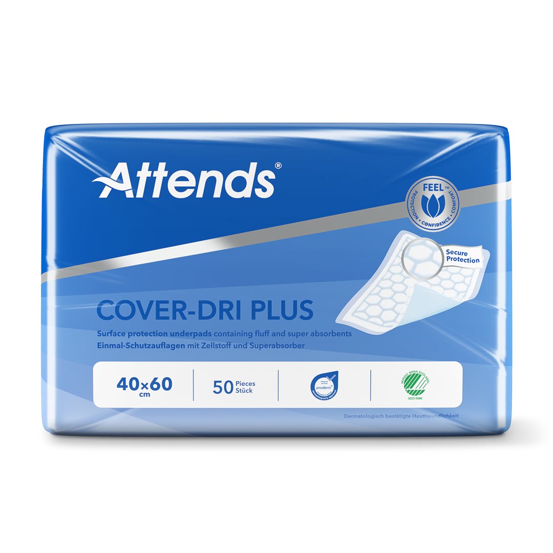 ATTENDS COVER DRI Alèse Plus 40x60cm Lot de 50 | Protection Absorbante