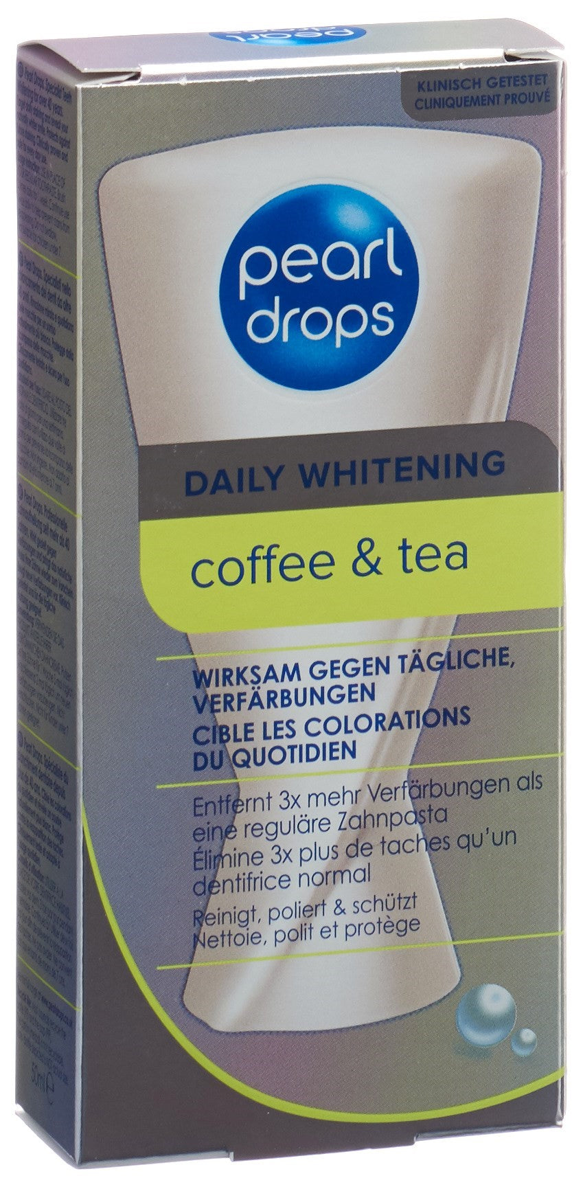 Pearl Drops Détartrant Café & Thé 50 ml | Blancheur Éclatante