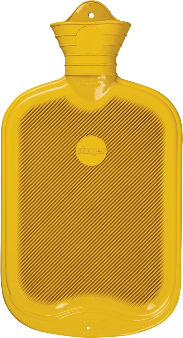 SÄNGER Bouillotte Caoutchouc Lamelles 2L Douceur Chaleur | Jaune
