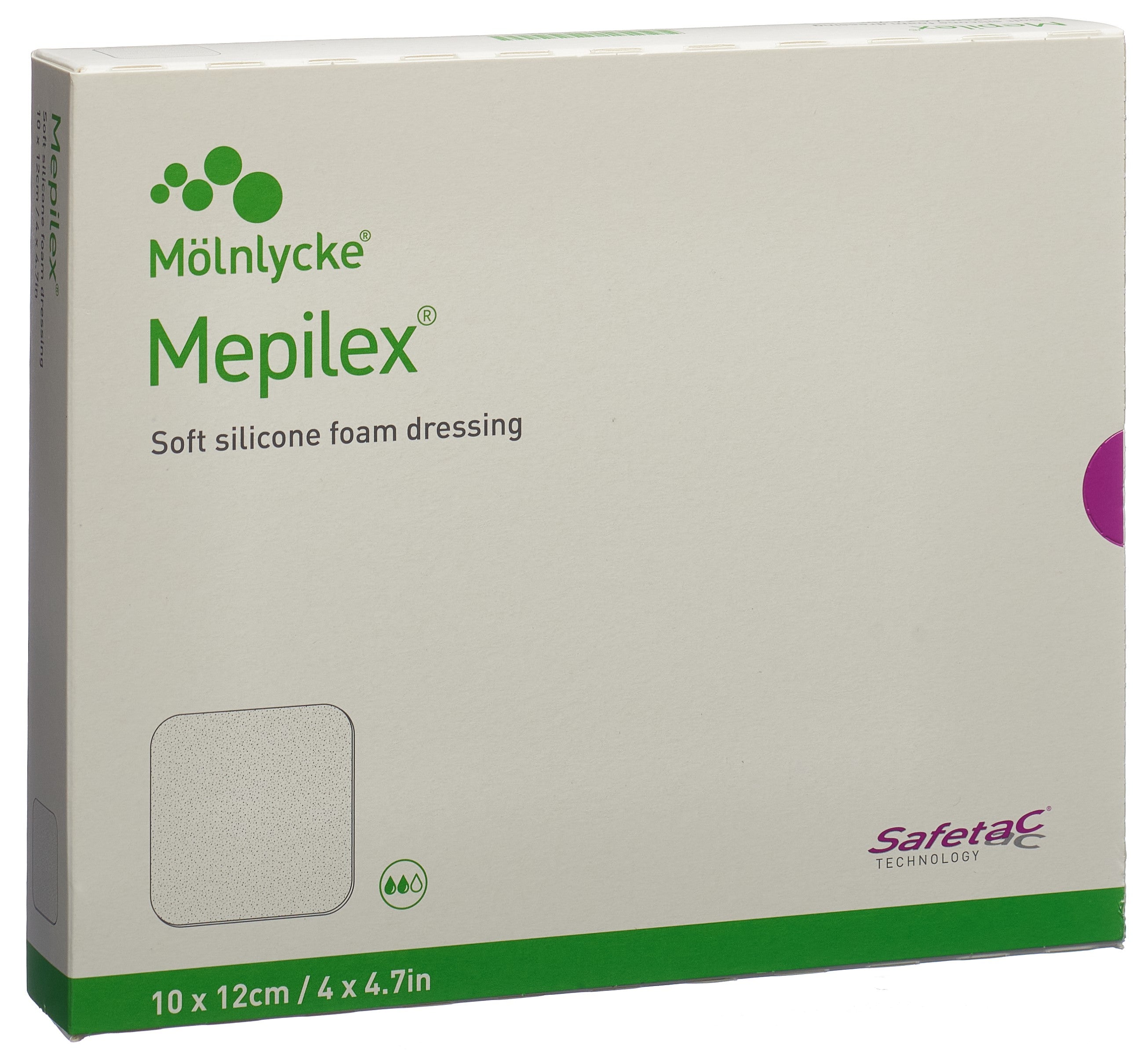 Mölnlycke Mepilex Border Sacrum Pansement Hydrocellulaire Safetac 10x12cm 5 Pièces