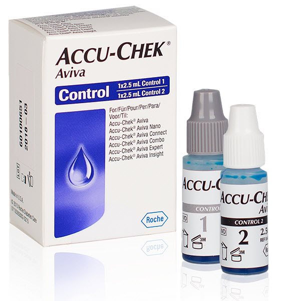 ACCU-CHEK Aviva solution de contrôle 2 x 2.5 ml