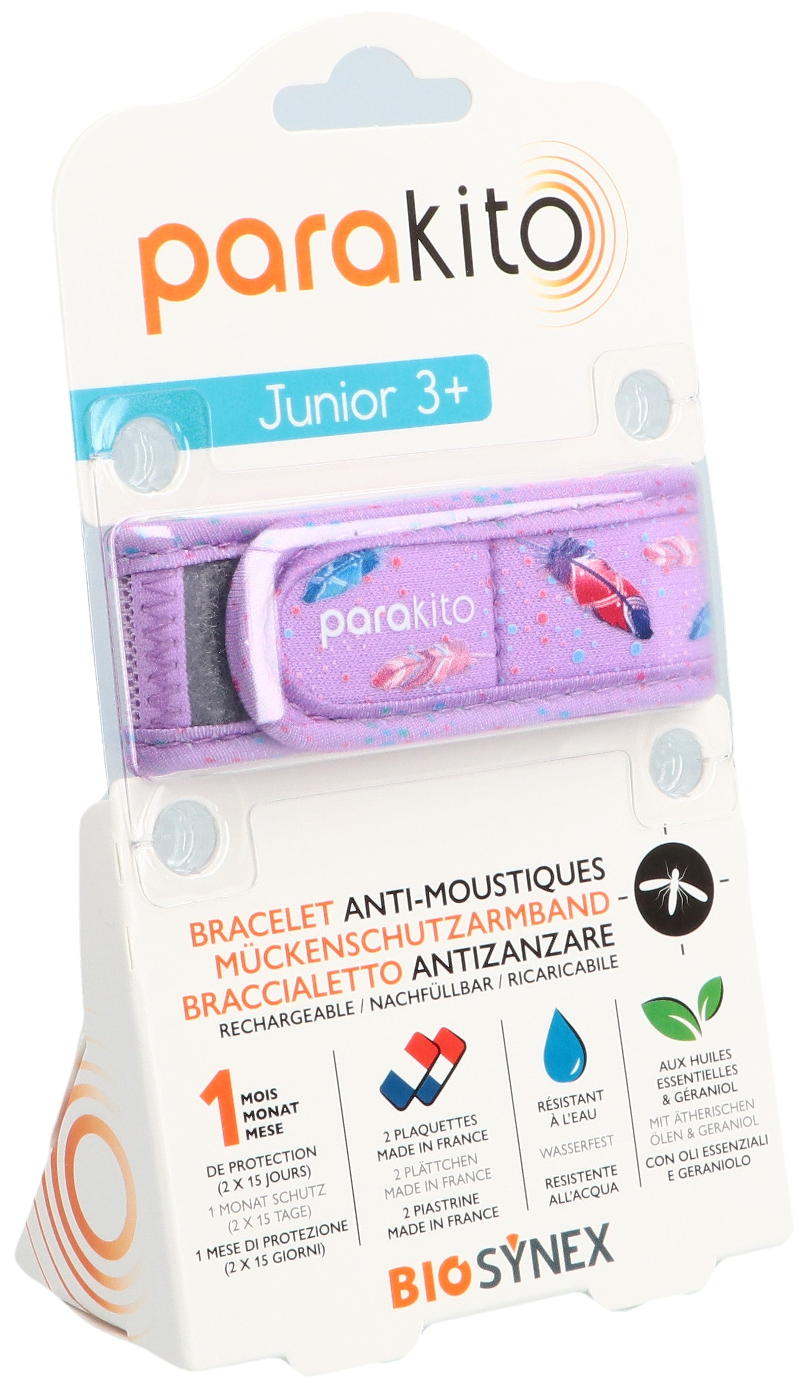 PARAKITO Bracelet Junior Anti-Moustiques Plumes | Protection Efficace