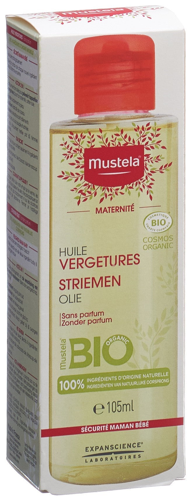 Mustela Maternité Huile Vergetures Bio Prévention | 105 ml