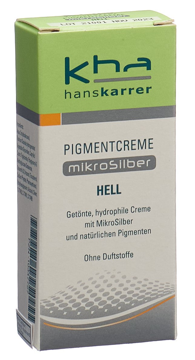 HANS KARRER Pigmentcreme MikroSilber Clair Soin Apaisant 20 ml