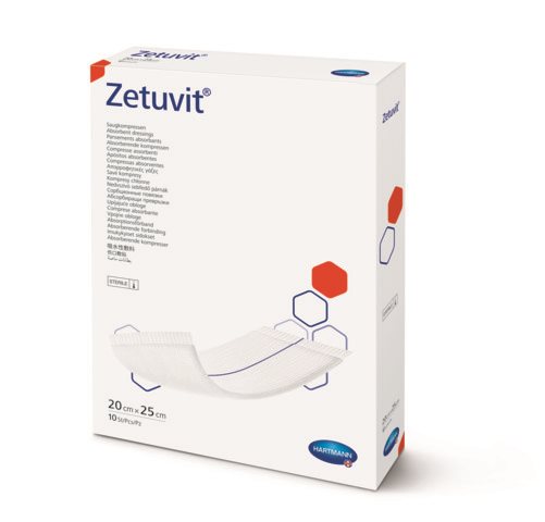 ZETUVIT compresse absorbante 20x25cm stér 10 pce