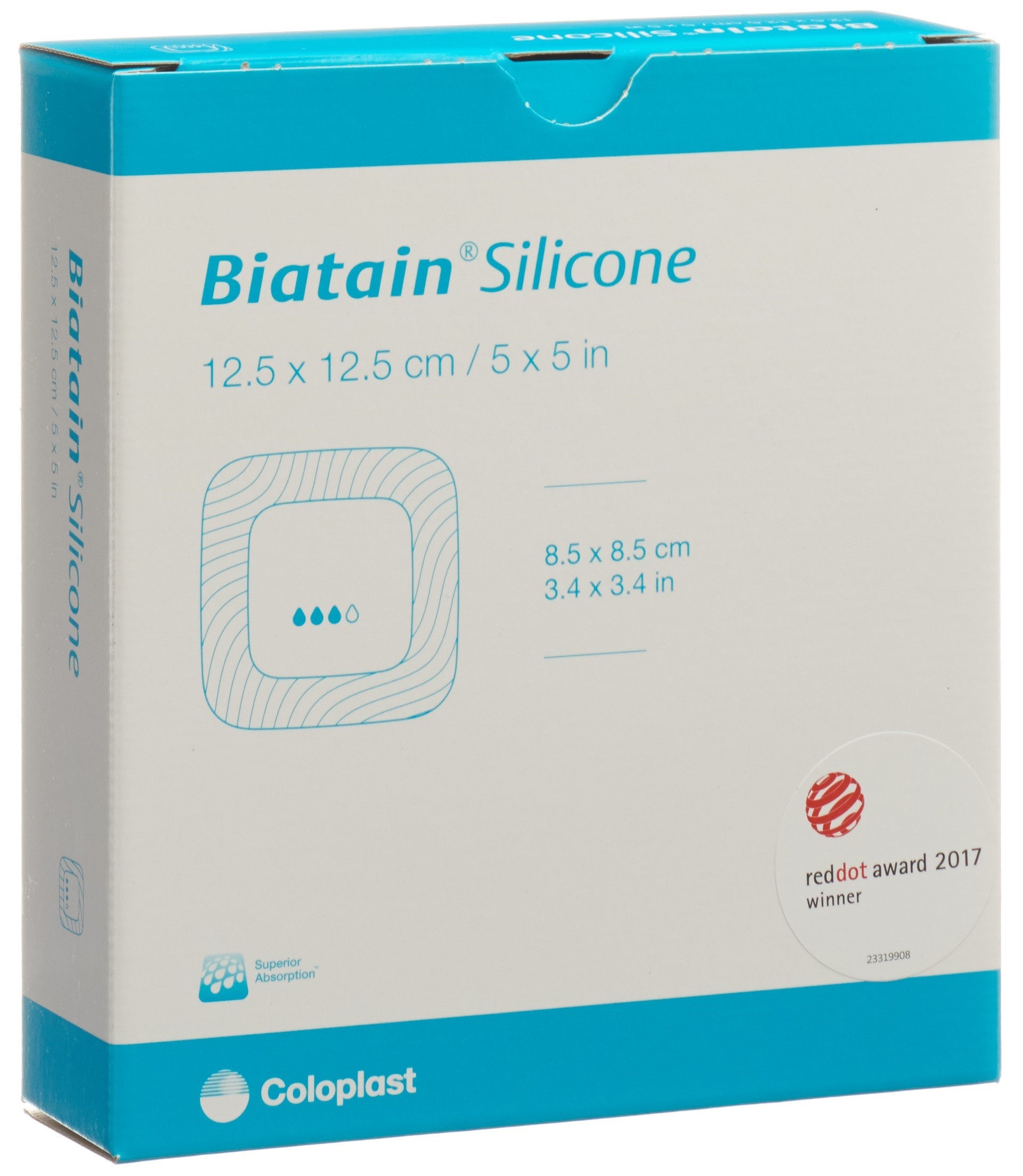 Biatain Silicone Pansement Mousse Adhésif 12.5x12.5cm 10 Pièces