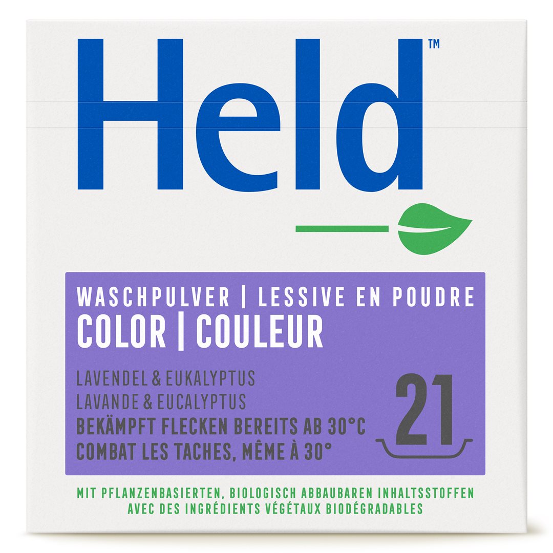 HELD Lessive Linge Couleur Sens 1.575 kg | Efficacité & Douceur