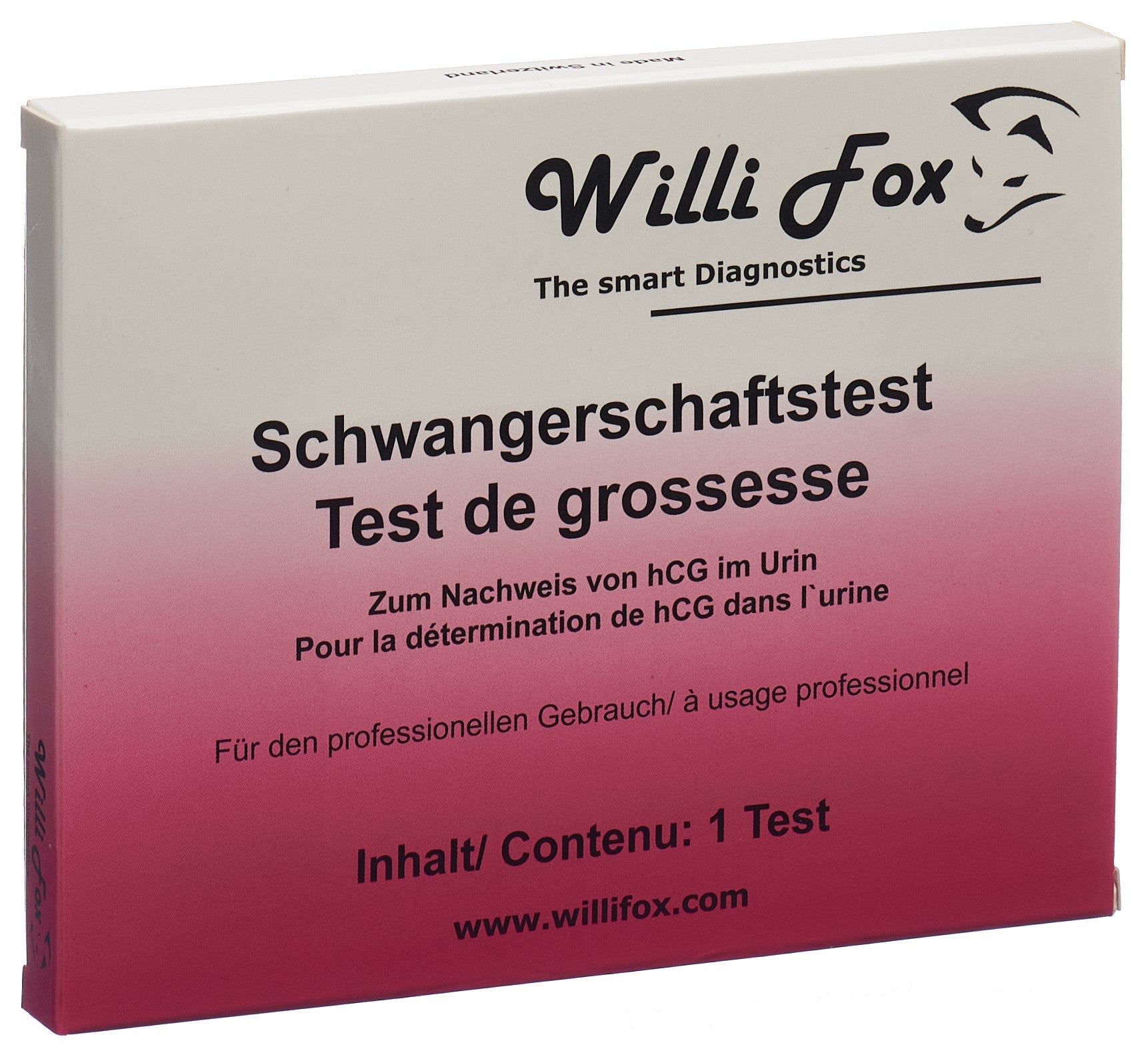 WILLI FOX test de grossesse dans l&
