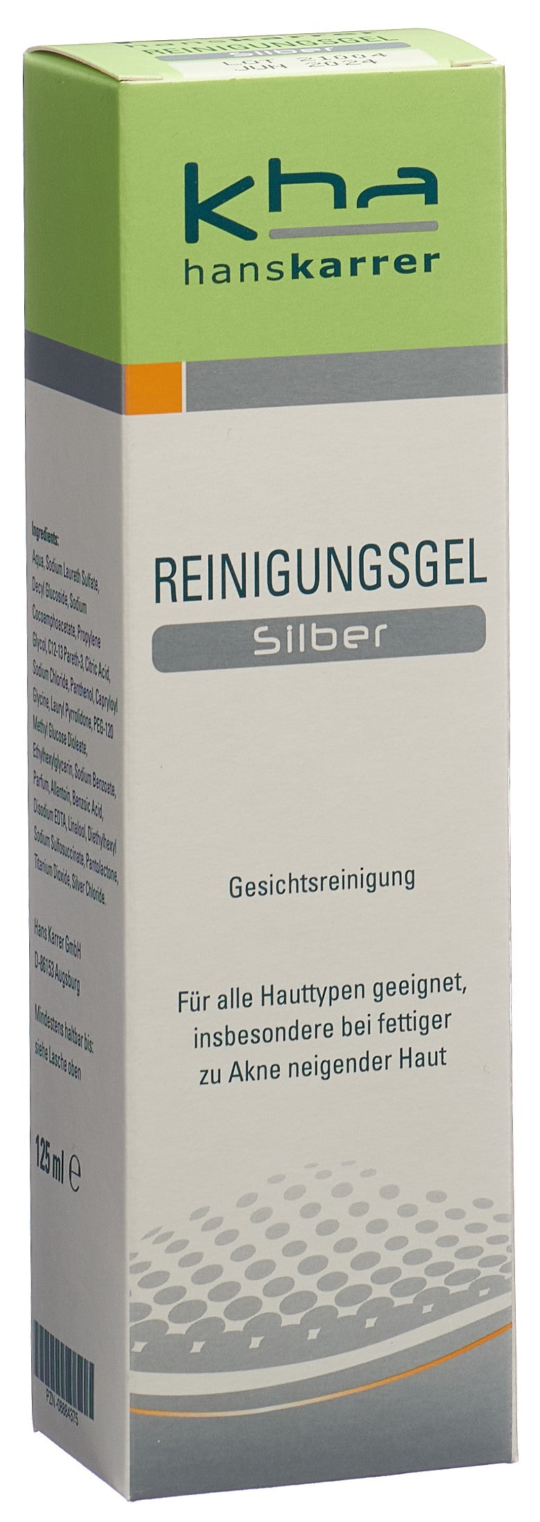 HANS KARRER Gel Nettoyant Argent Soin Purifiant 125 ml