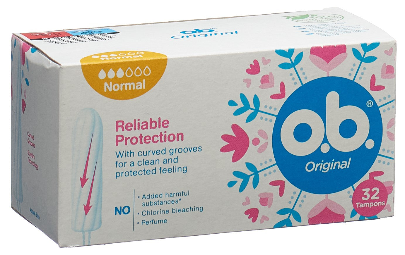 OB Tampons Original Normal Confort & Sécurité | 32 Pièces