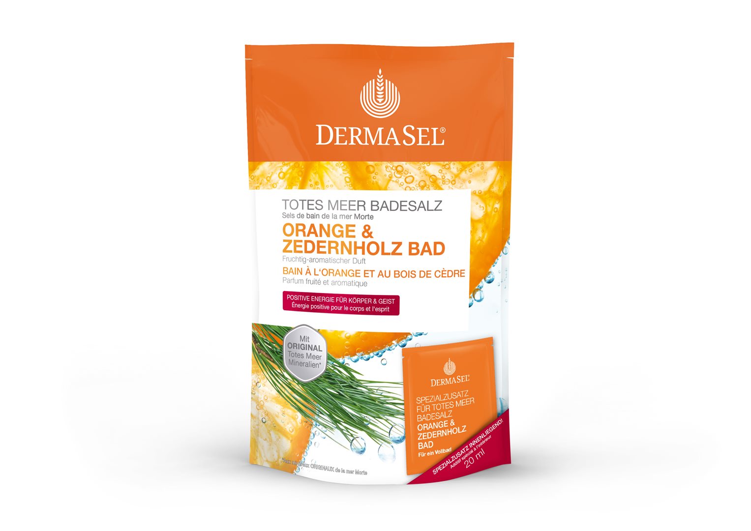 DERMASEL Sel de Bain Orange & Cèdre Détente & Bien-être | 400 g