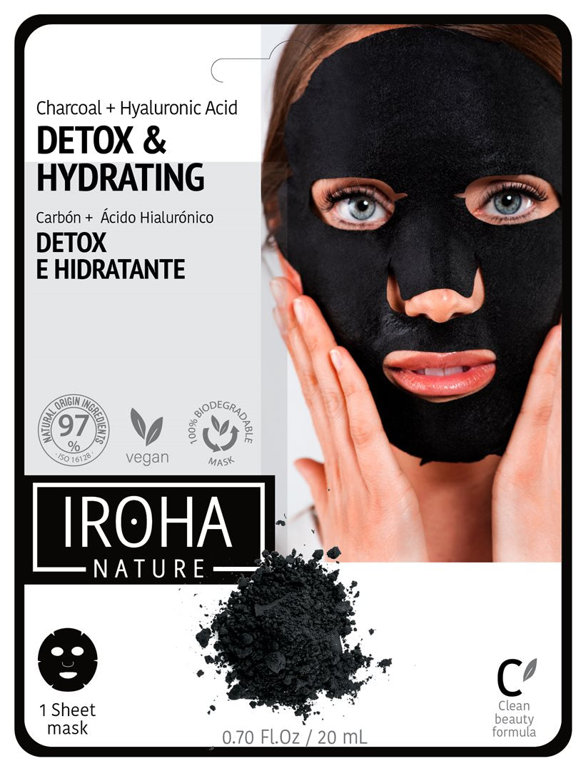 IROHA Nature Masque Visage Detoxifiant Éclat | 1 Masque