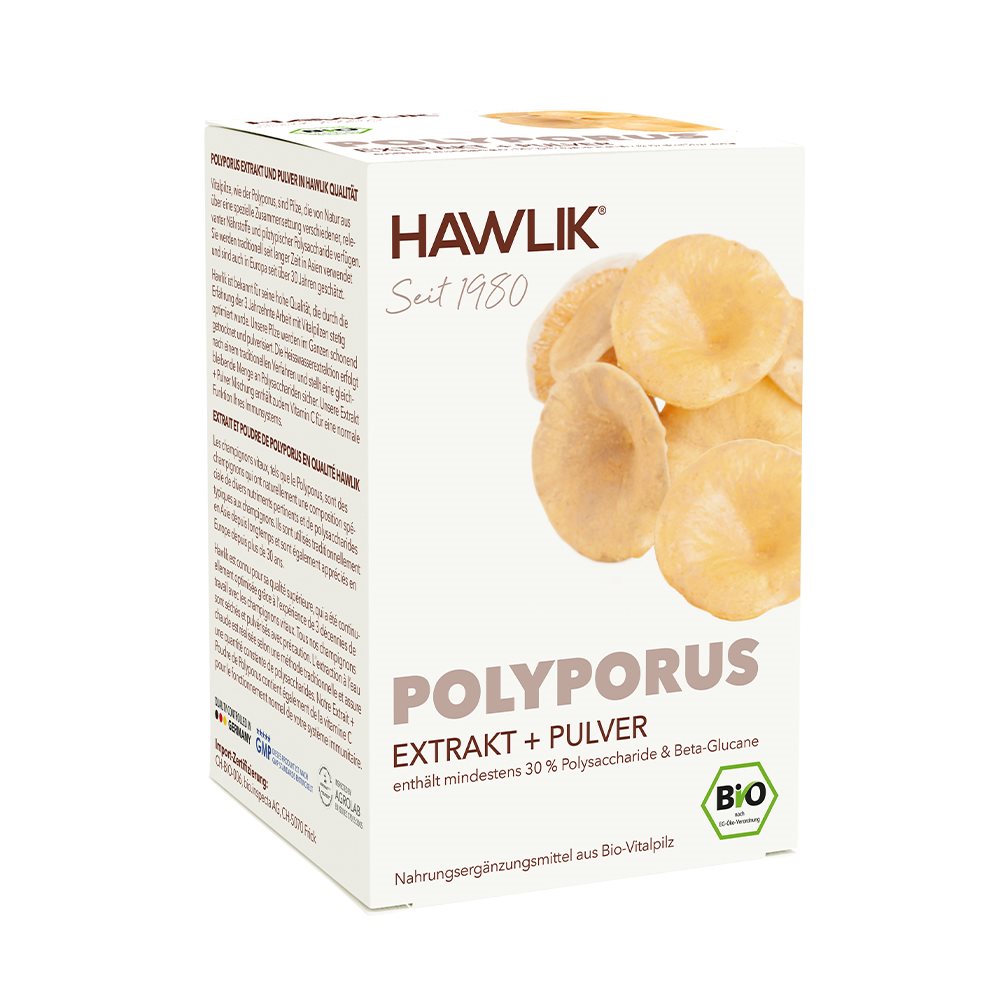 HAWLIK Polyporus Extrait Poudre 120 Capsules | Soutien Immunitaire Naturel