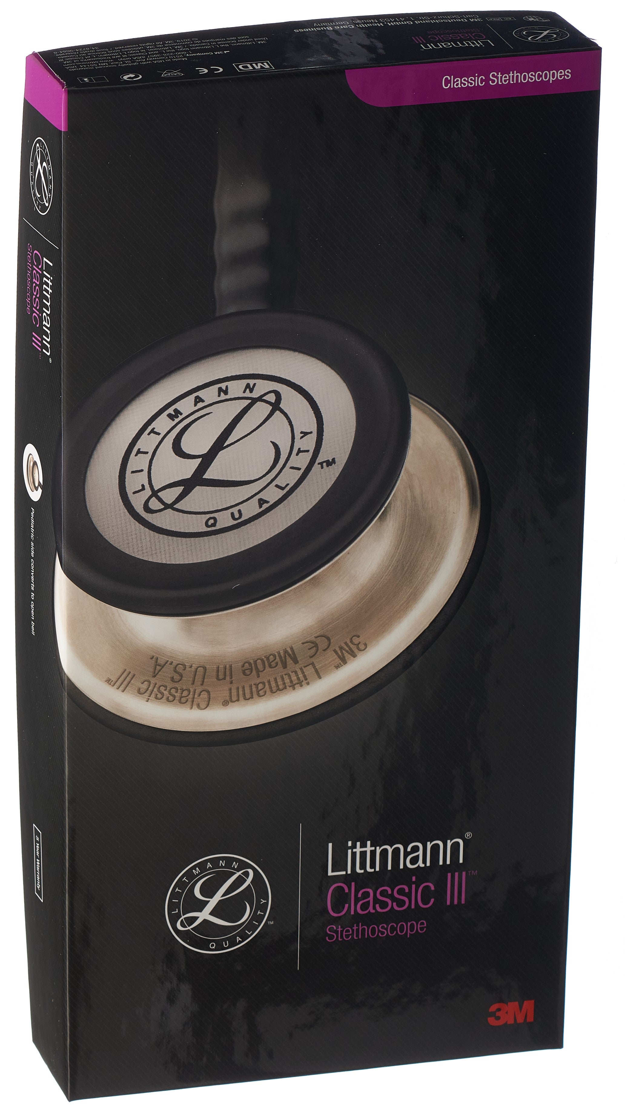 3M Littmann Stéthoscope Cardiology III 69cm Noir | Professionnel