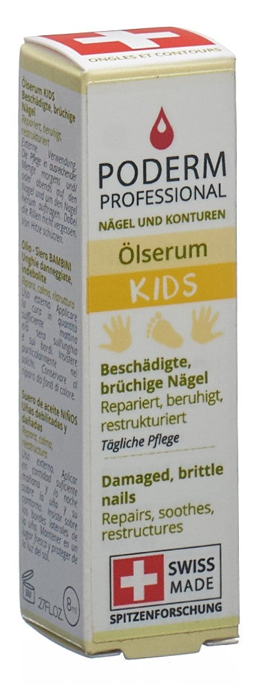 PODERM Huile Sérum Ongles Enfants Soin Naturel | 8 ml