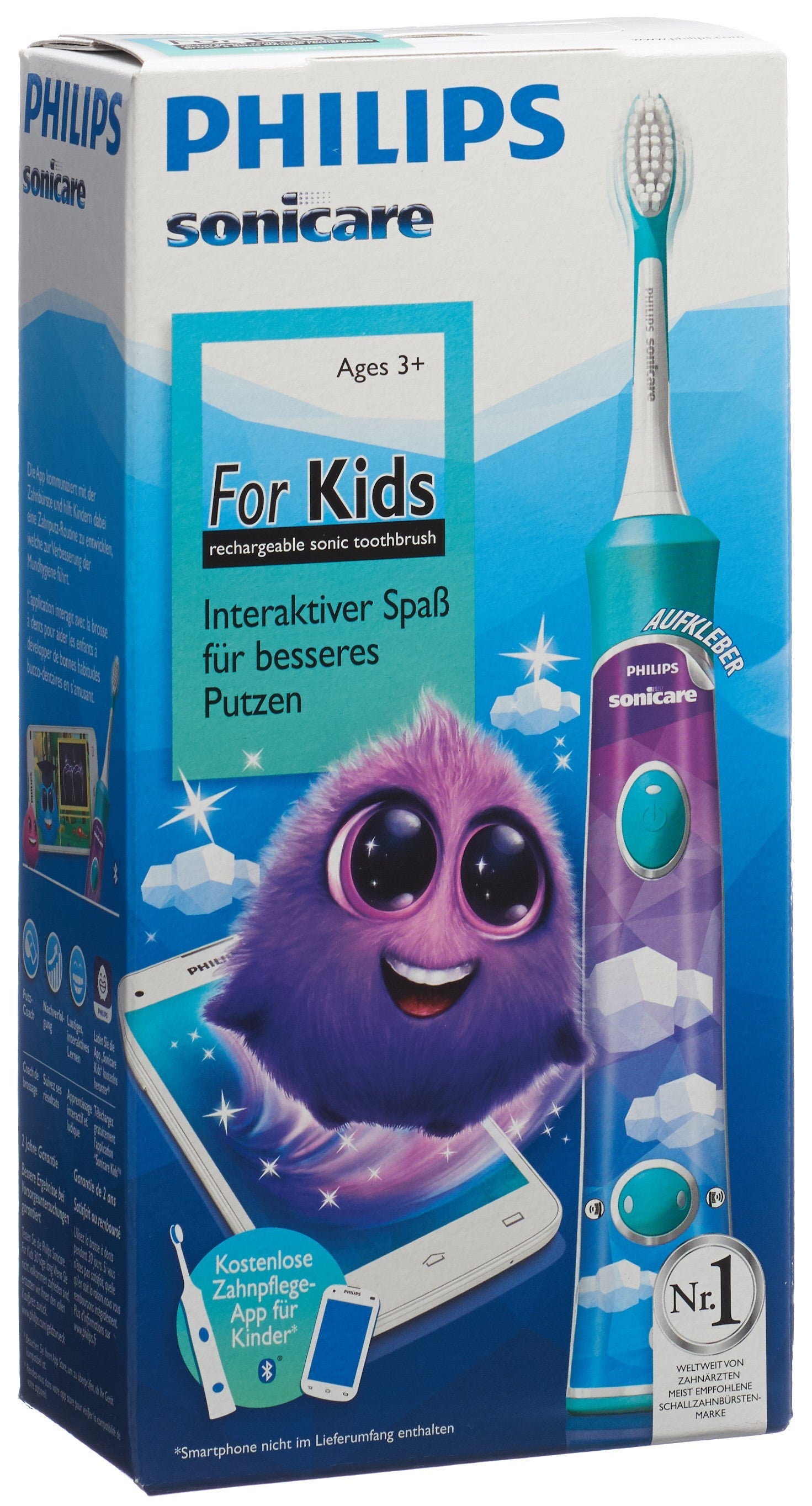 PHILIPS Sonicare Brosse à Dents Électrique Enfants Connectée HX6322/04 | Hygiène Orale