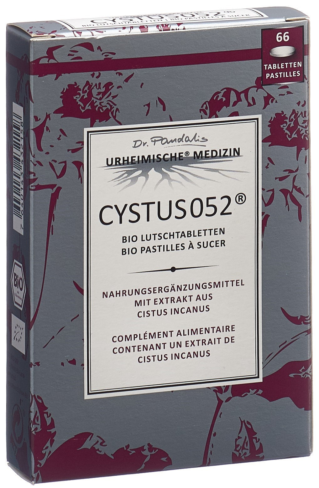 CYSTUS 052 Bio Pastilles Sucer Mal de Gorge | 66 Pièces