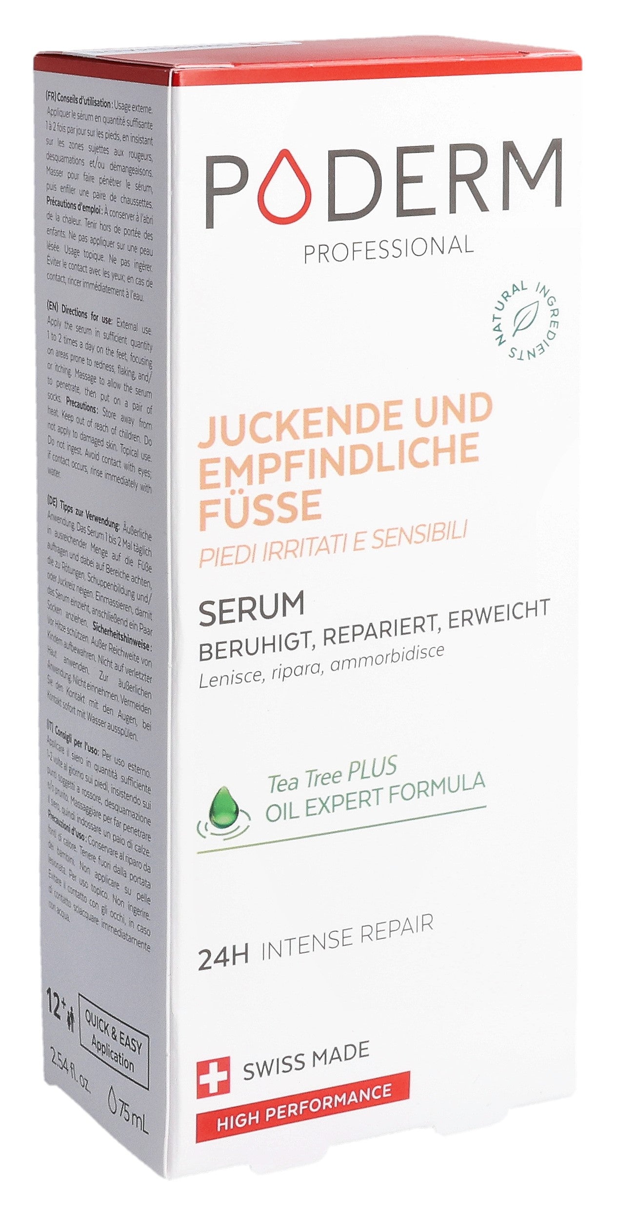 PODERM Sérum Pieds Irrités & Sensibles - Apaisement Intense | 75 ml