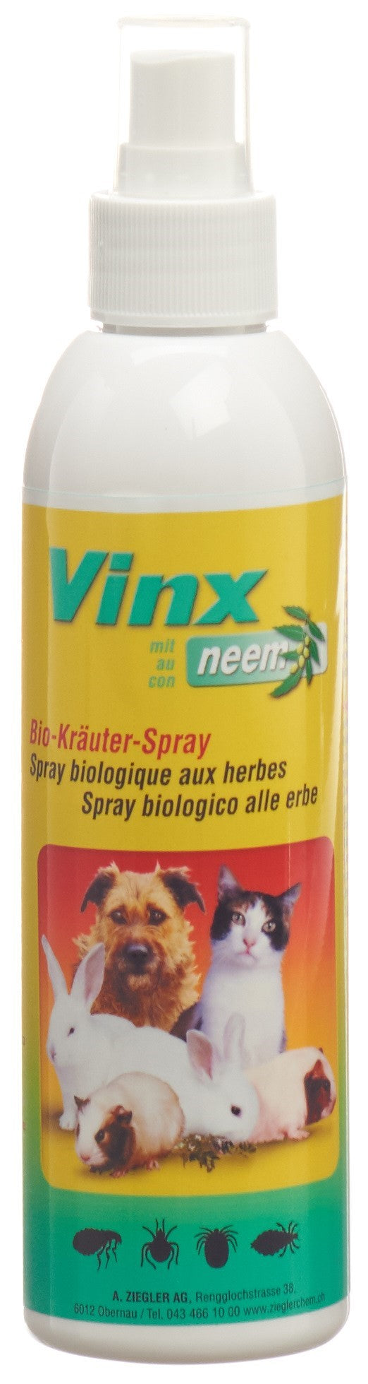VINX spray pompe aux herbes au neem 200 ml