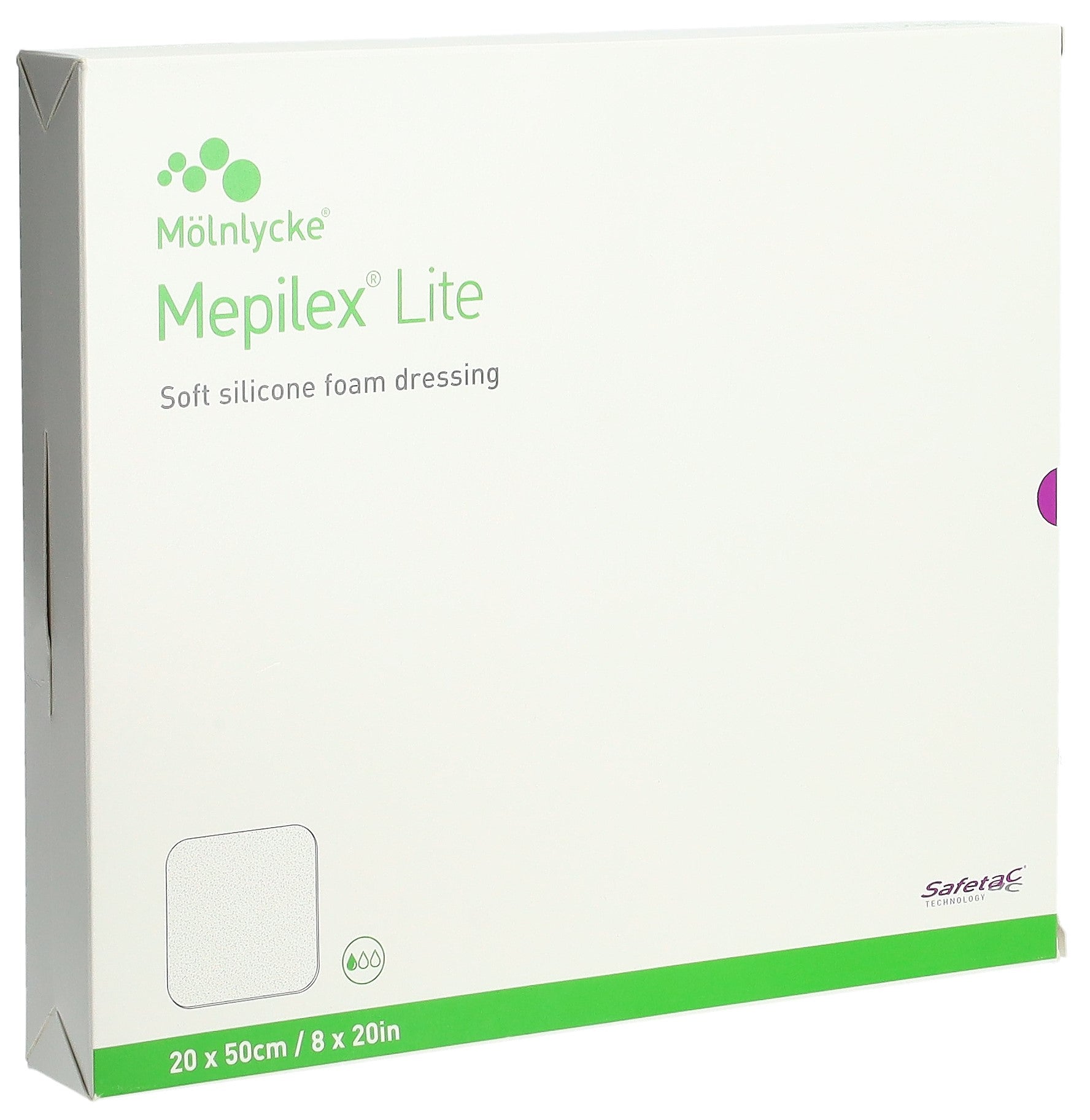 Mölnlycke MEPILEX Lite Pansement Hydrocellulaire 20x50cm | Lot de 4