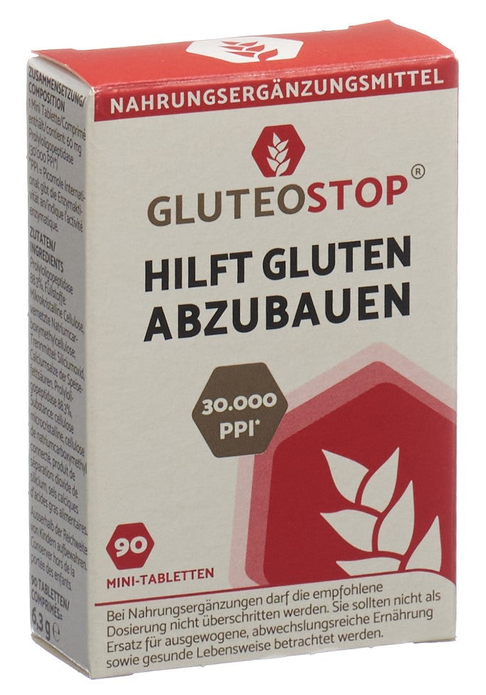 Gluteostop Comprimés Mini 90 Pièces | Soulagement Rapide