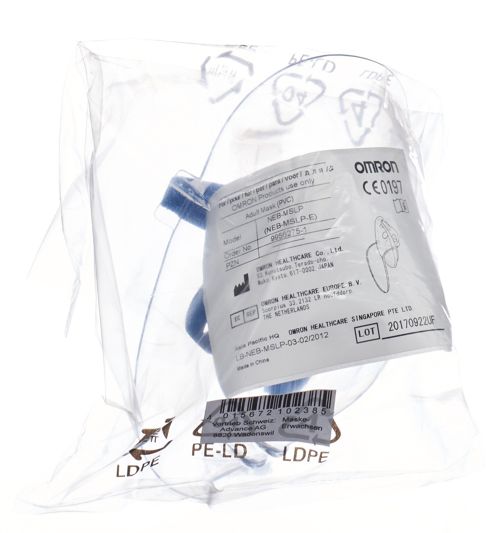 OMRON Masque Inhalation Adulte pour CompAir/CX/U22 | Confort Respiratoire