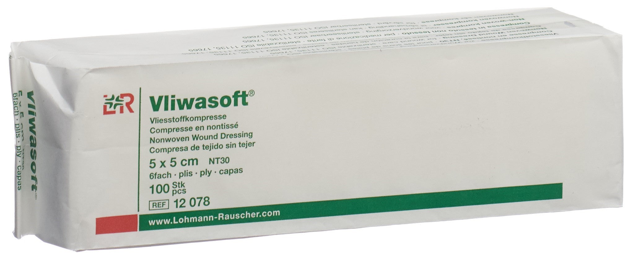 VLIWASOFT fibre n-tiss 5x5cm 6 c sach 100 pce