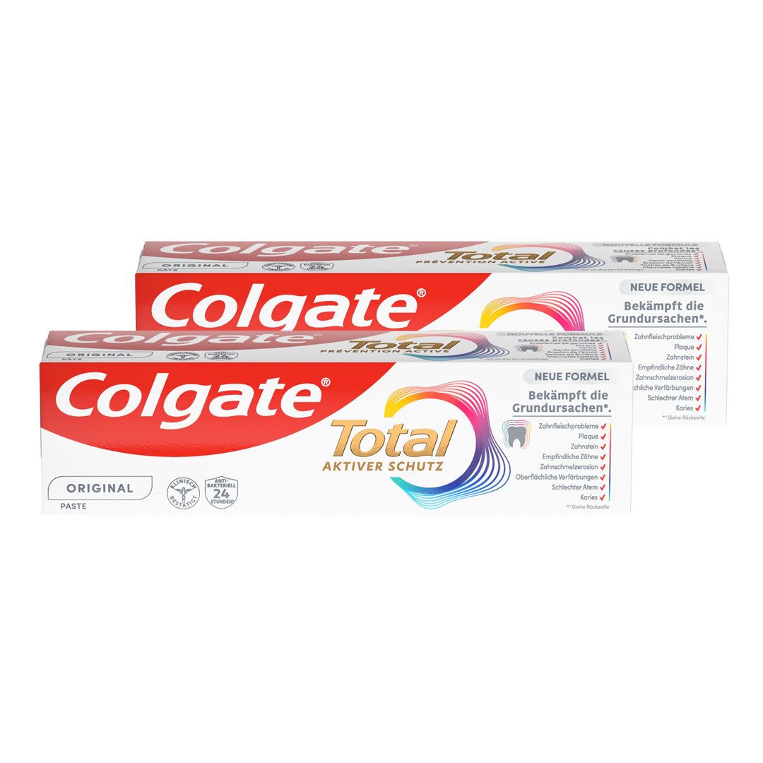 Colgate Total Original Dentifrice Protection Complète Duo 2 x 75 ml