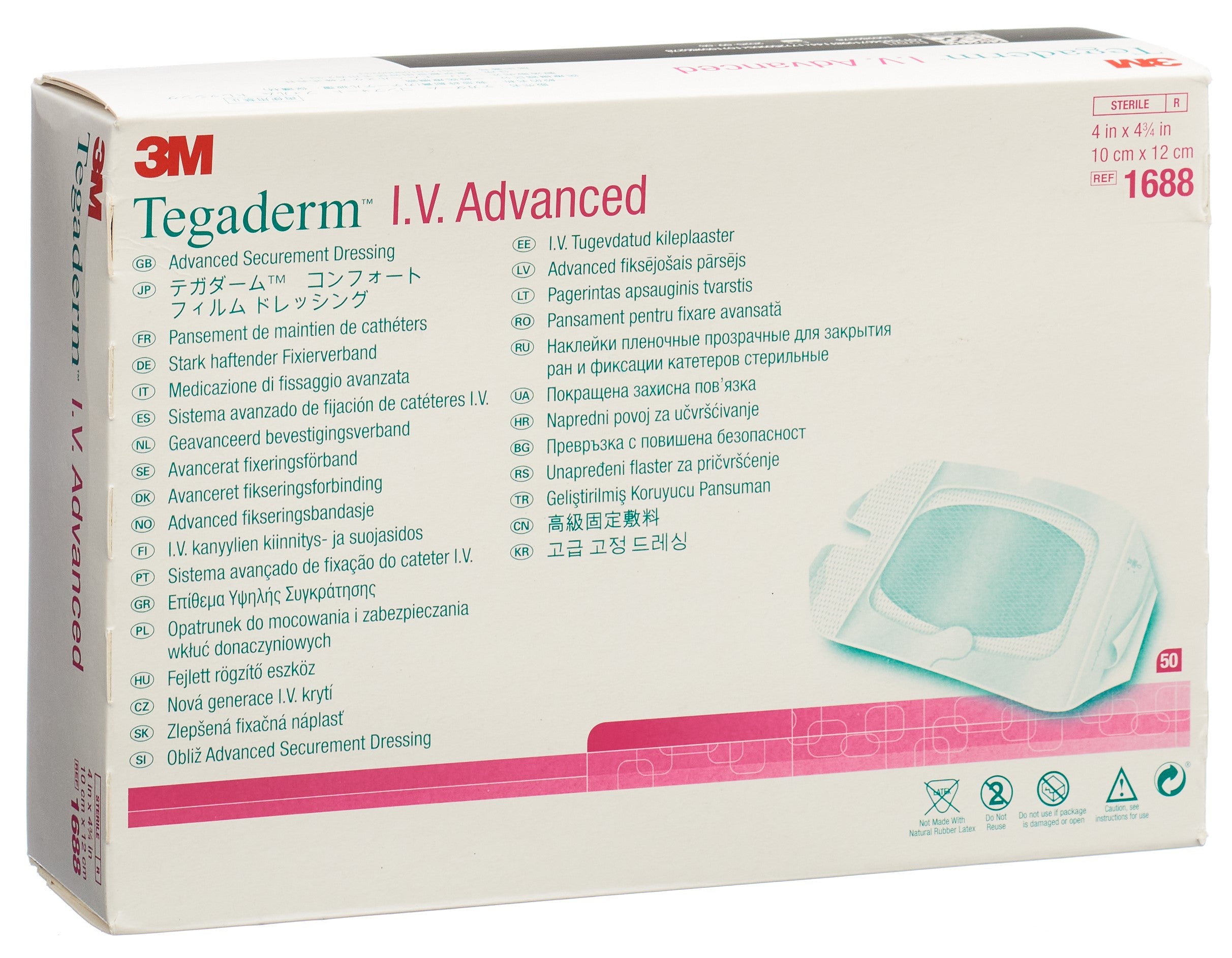 3M TEGADERM IV Advanced 10x12cm (nouv) 50 pce