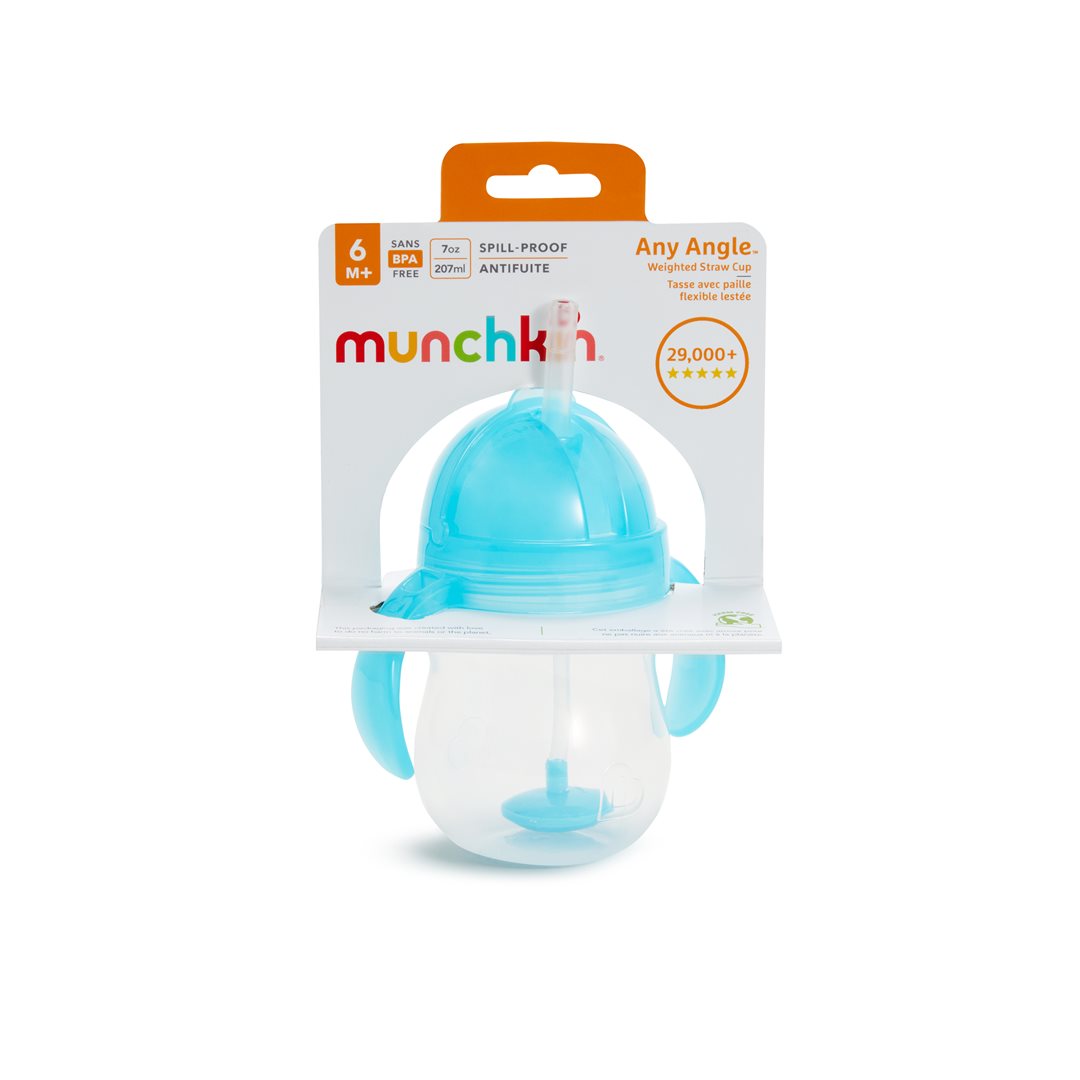 Munchkin Tasse Paille Anti-Fuite 207 ml 6 Mois et Plus | Click Lock