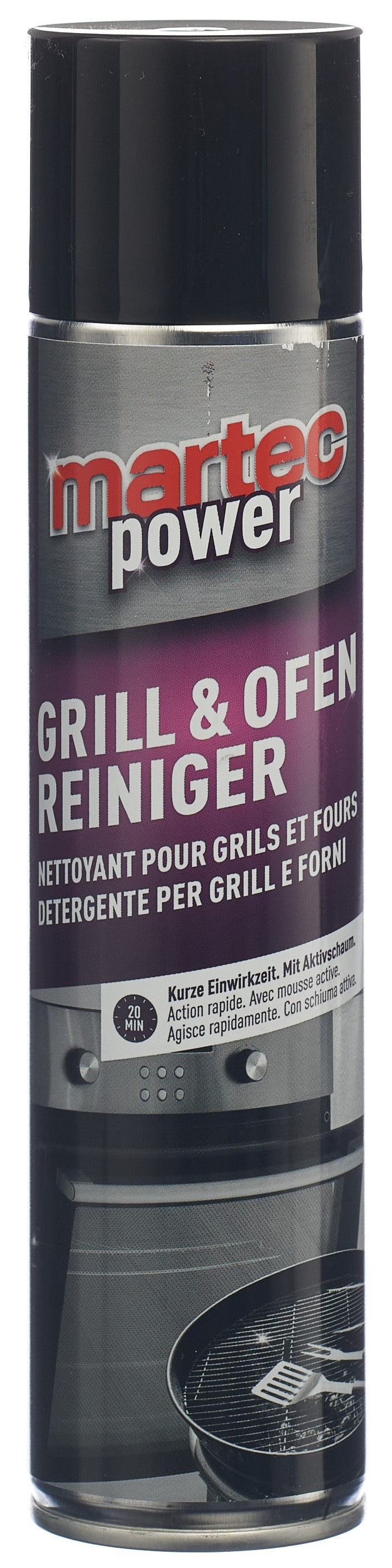 MARTEC Nettoyant Grill & Four Aérosol 400 ml Puissant | Dégraissant Efficace