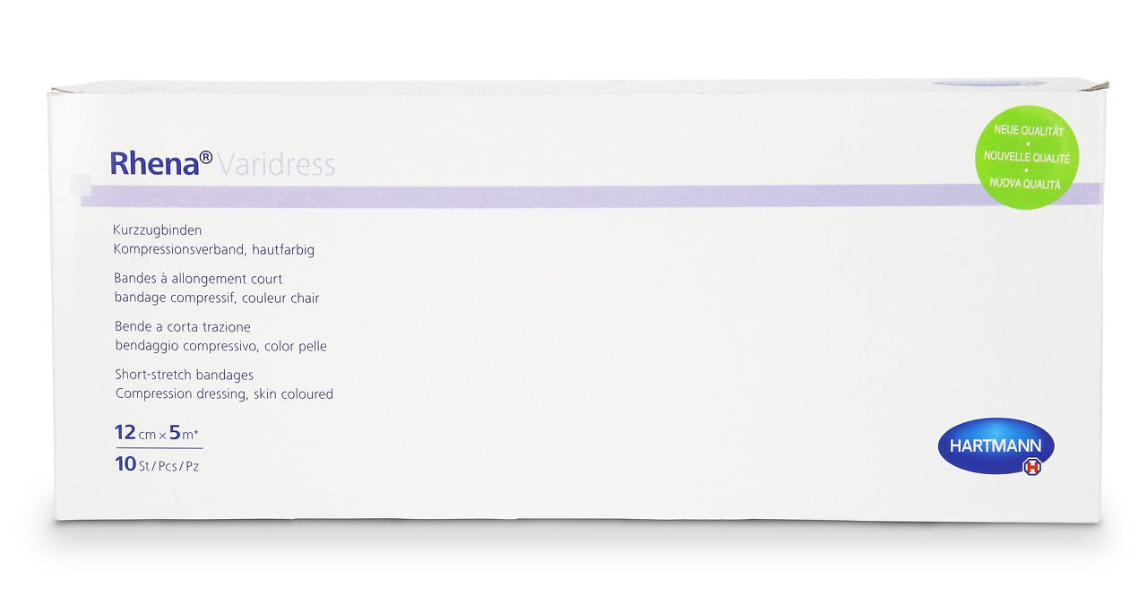 RHENA Varidress bandage compressif 12cm x 5m chair 10 pièces