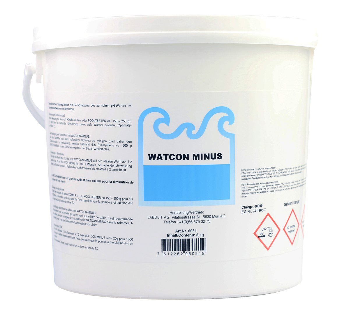 WATCON MINUS granulé acide 8 kg