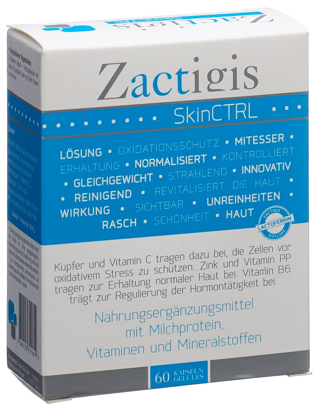 ZACTIGIS SkinCTRL gélules 60 pce