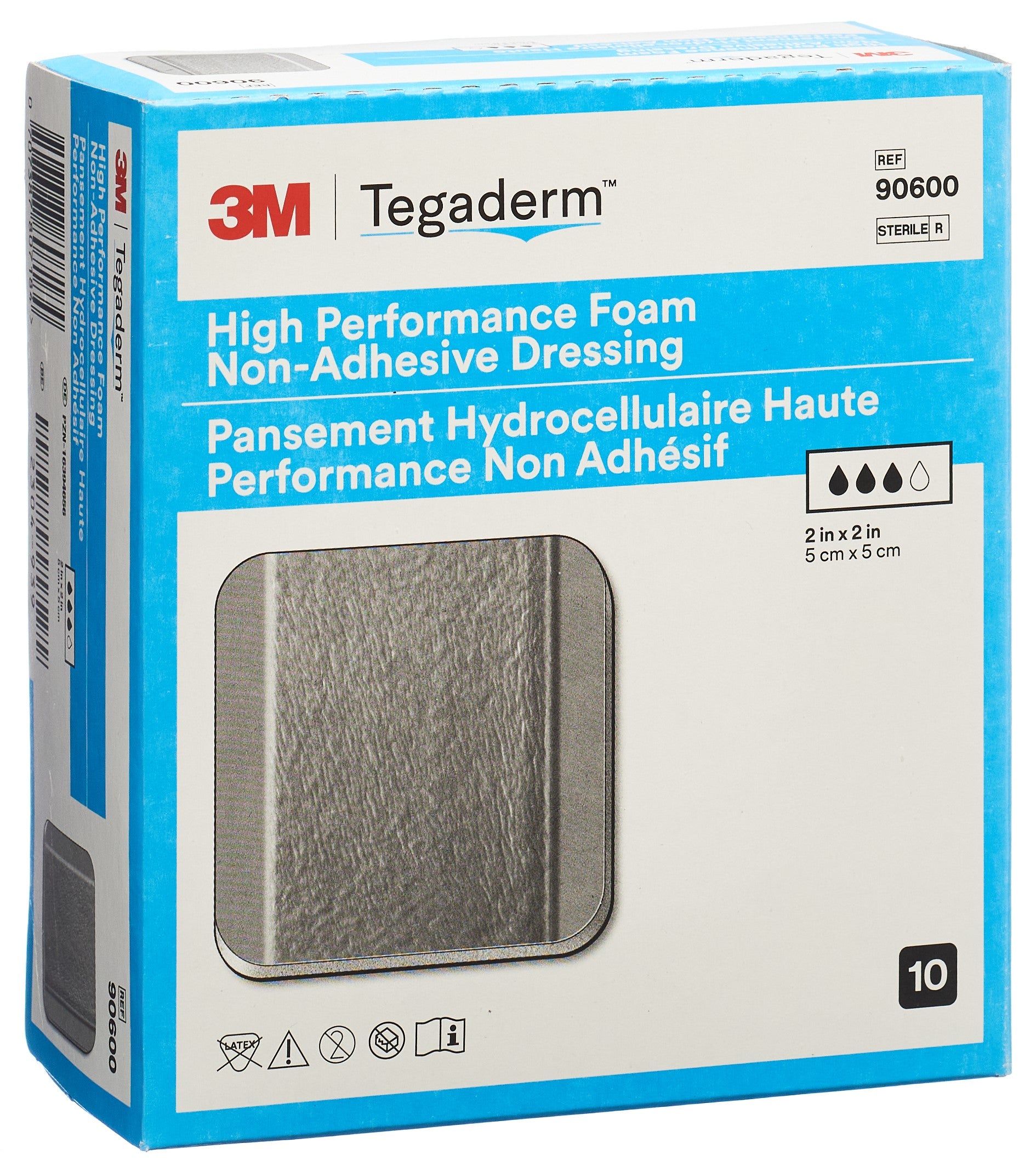 3M TEGADERM HP FOAM comp mou 5.1x5.1cm n ad 10 pce