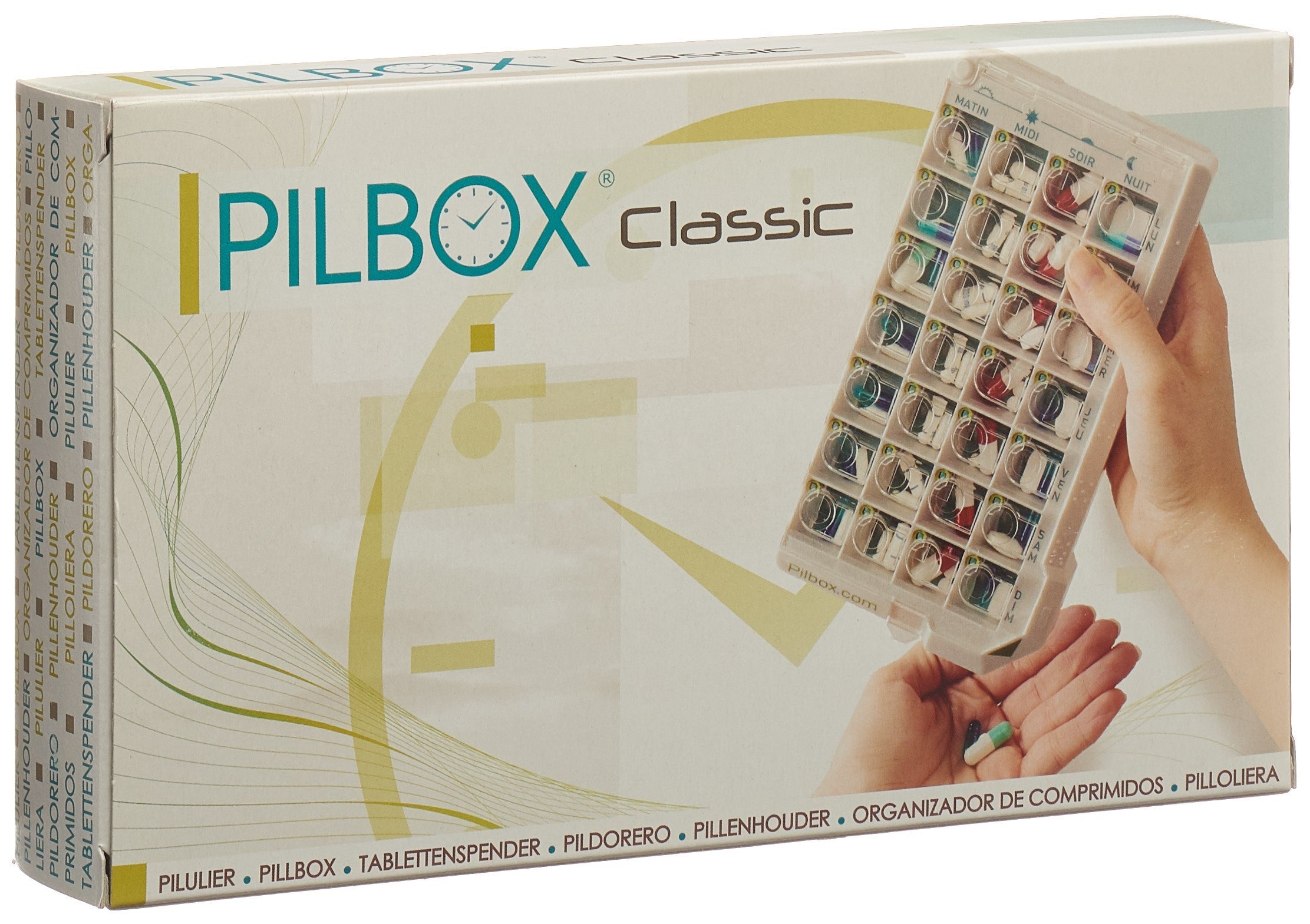 PILBOX Classic Pilulier Semainier Organisateur Médicaments | 7 Jours