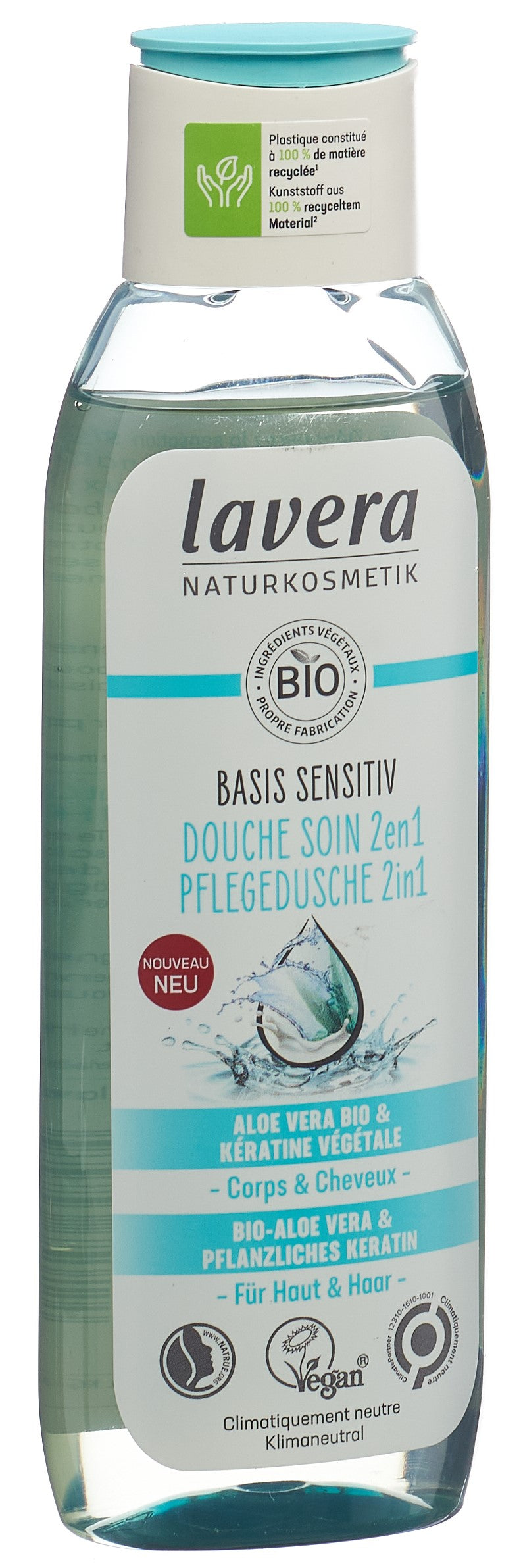 Lavera Basis Sensitiv Douche Soin 2en1 Peaux Sensibles | 250 ml