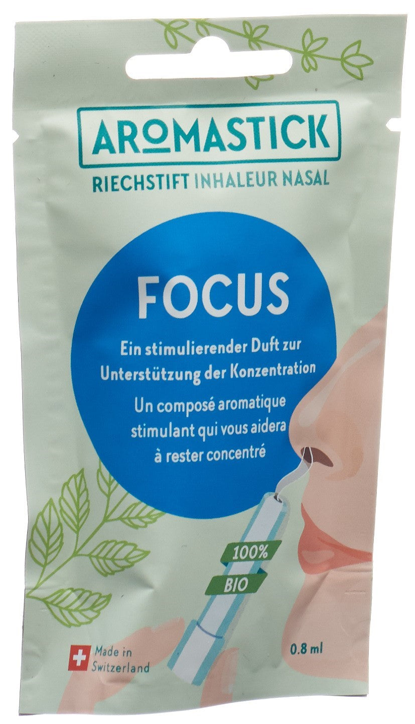 AROMASTICK Inhalateur Nasal Bio Focus | Améliore Concentration
