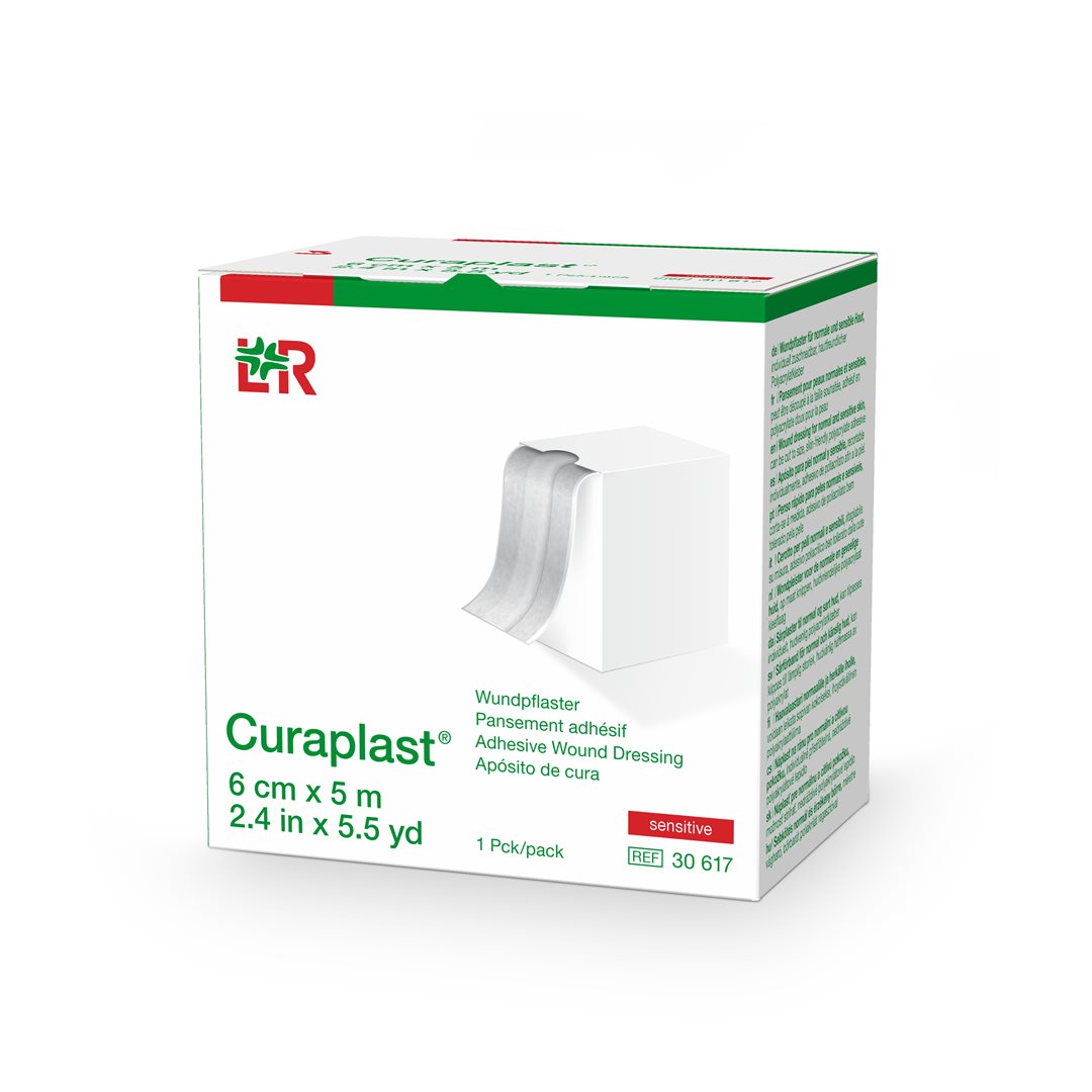 CURAPLAST Sensitiv Pansements Adhésifs Douceur 6cm x 5m Chair Rouleau