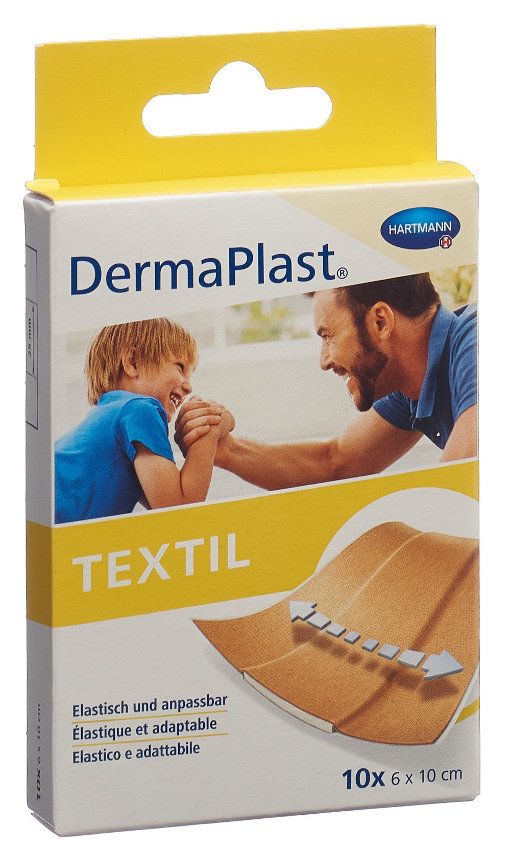 DERMAPLAST Pansement Rapide Textile 6x10cm 10 Pièces | Soin des Blessures
